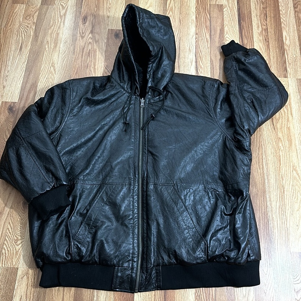 Excelled Leather Reversible Faux Fur & Leather Coat size 4X - Picture 11 of 15